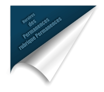 Horaires des Permanences rubrique Permanences